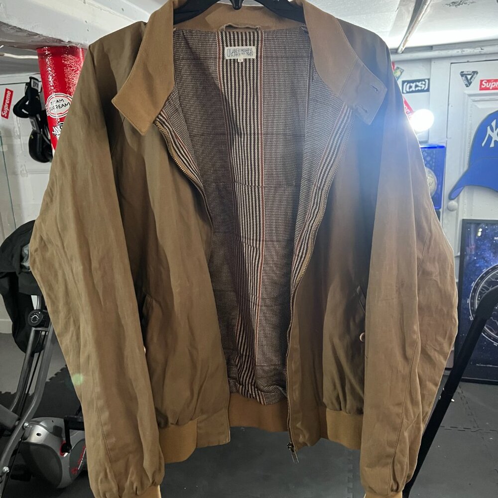 Quaker Marine Supply tan jacket